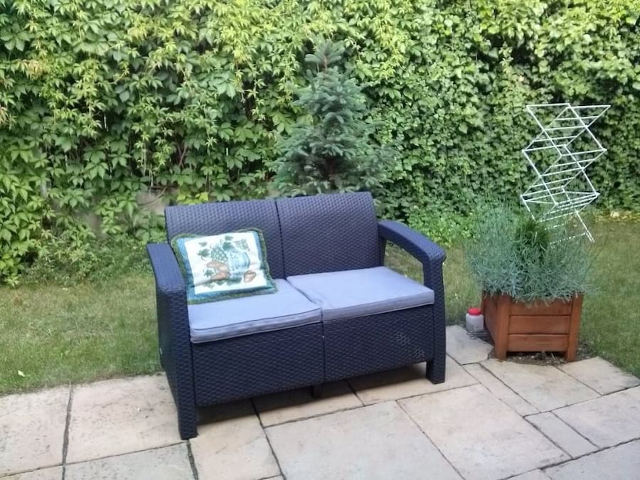 grafitowa sofa Corfu Love Seat