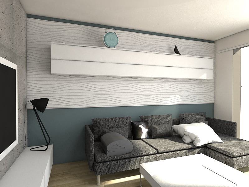 Wnętrze wykończone panelem marki MDF 3D
