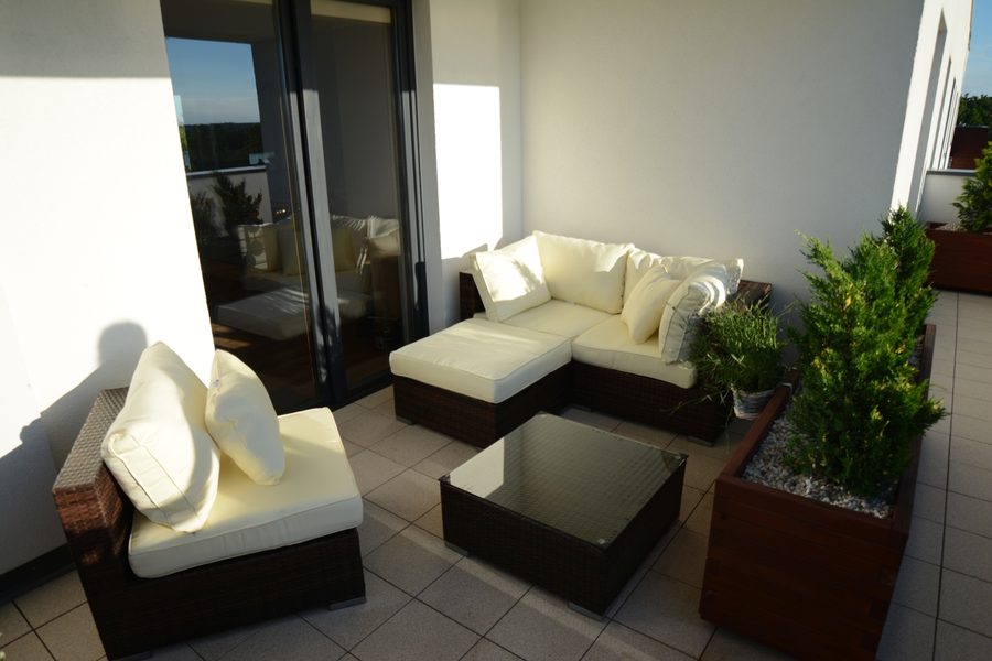 Meble z technorattanu Nilamito Brown & Ecru