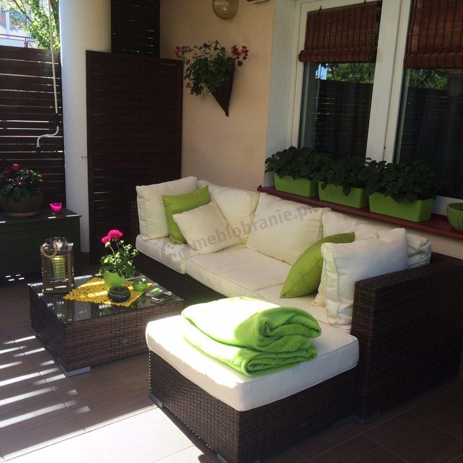 Meble technorattanowe Nilamito Brown & Ecru