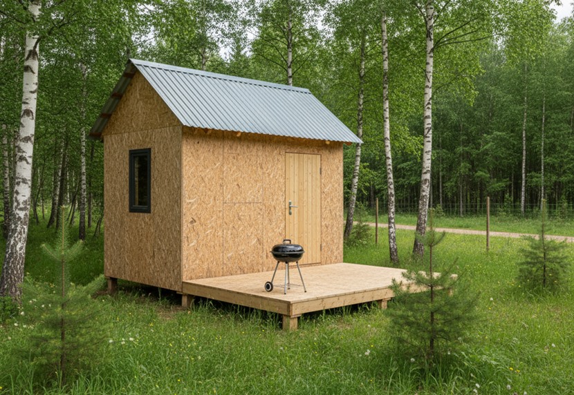 domek z płyty osb projekt