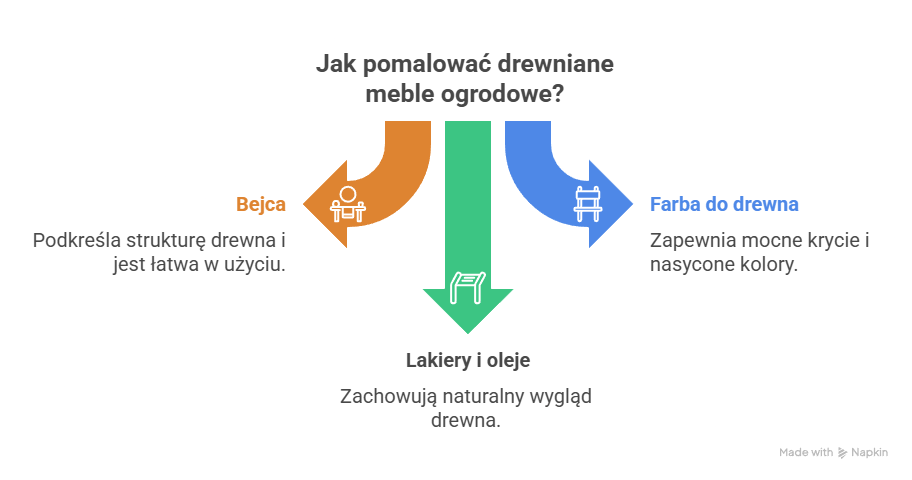Czym pomalować meble - infografika
