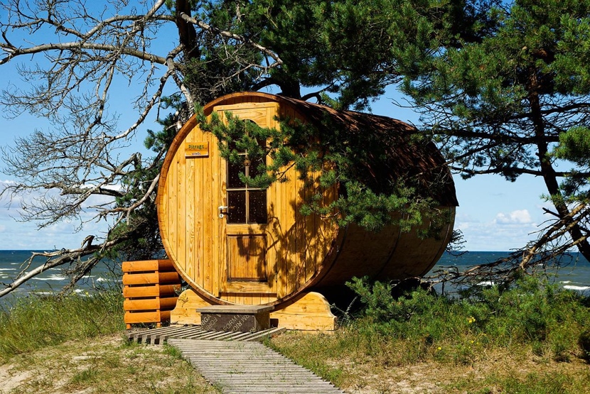 Mała sauna ogrodowa