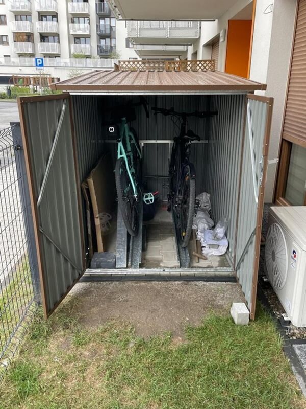 Box garażowy na rowery