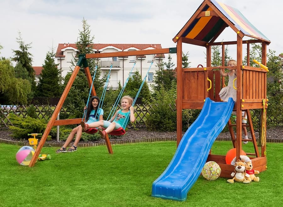 Huśtawka ze zjeżdżalnią do ogrodu Fungoo Sun Move