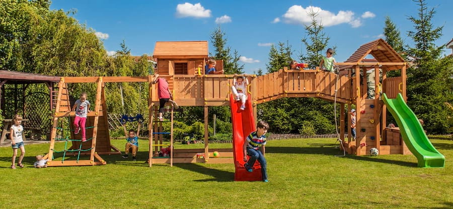 Duży plac zabaw dla dzieci do ogrodu Maxi Spider Land