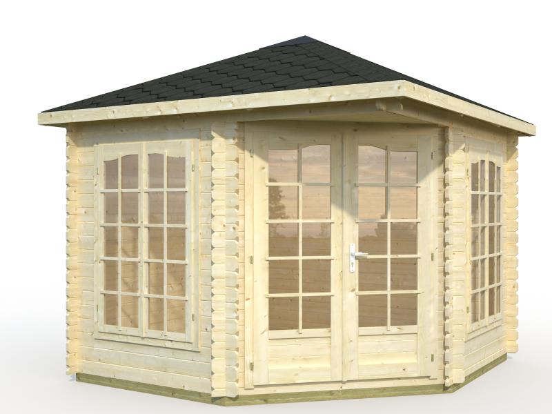 Drewniany domek ogrodowy letniskowy BASIA A 3x3 (6,8 m2)