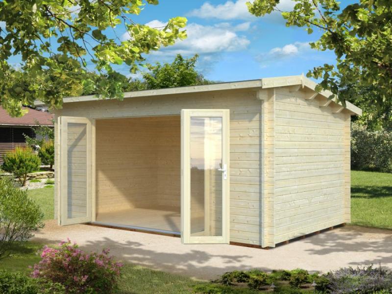 Domek drewniany na długą działkę DARIUSZ 5x3 (13,7 m2)