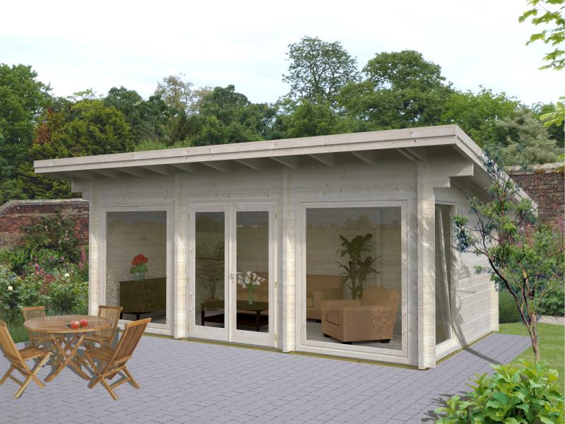 Letniskowy domek ogrodowy PATRYK A 6,5x3,5 (19,7 m2)