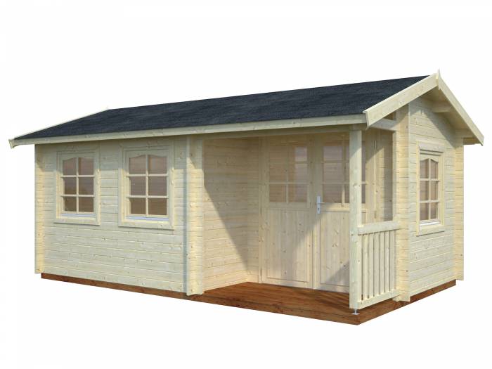 Domek drewniany na działkę ogrodniczą RAFAŁ A 5x3 (12,4 m2)