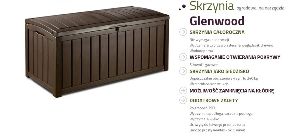 Skrzynia ogrodowa Keter Glenwood
