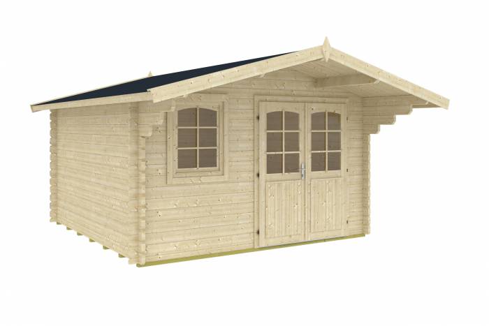 Klasyczny domek na działkę ogrodową KRZYŻÓWKA A 4x3 (10,3m2)