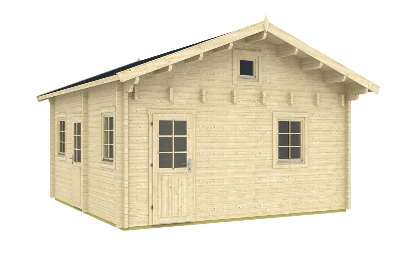 Domek letniskowy z drewna SAMOTNIK 5x5 (25m2)
