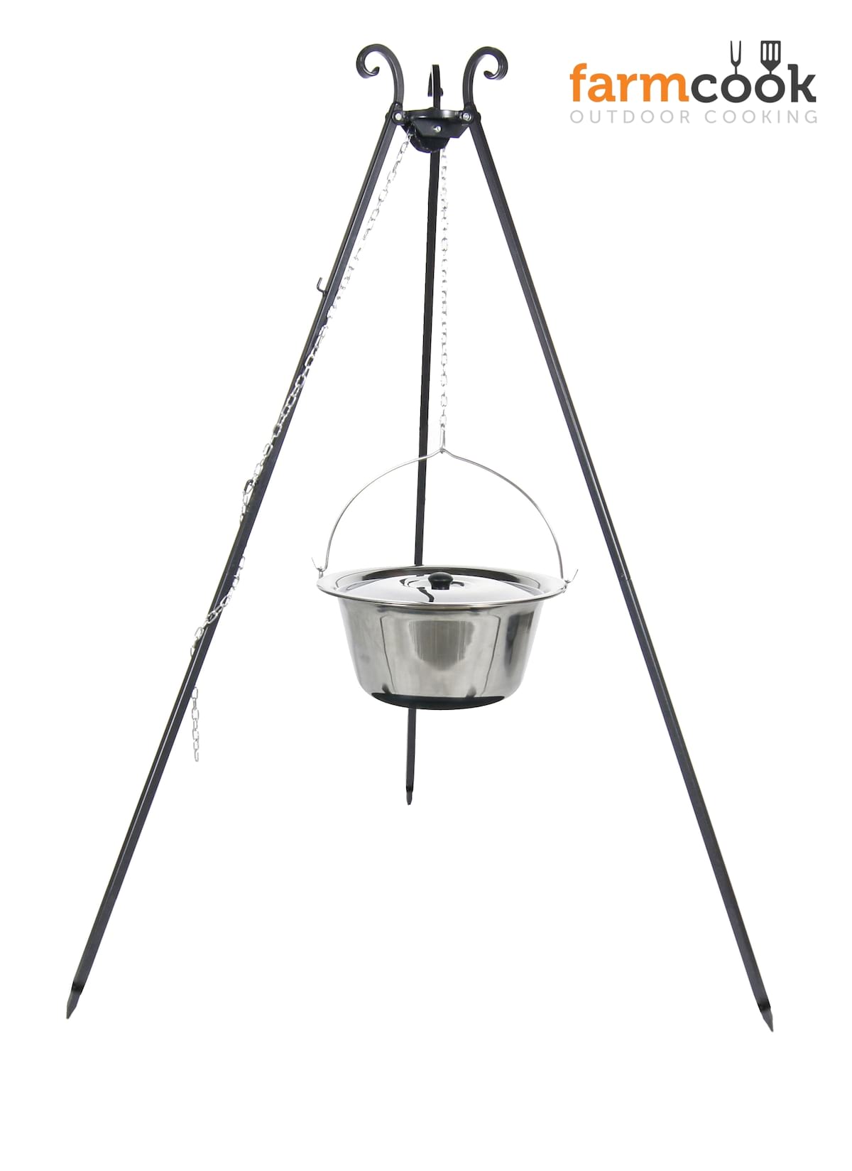 Kociołek Inox 8L na trójnogu Viking