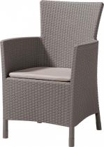Fotel Rattan Style Iowa - cappuccino