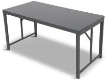 Stół obiadowy ze szklanym blatem 120x60cm Trapeno Grey