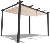 Aluminiowa pergola ogrodowa 3x4 Kirn 2.0 Beż