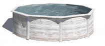 Basen ogrodowy stalowy GRE FINLANDIA 350x350x120cm KIT350N