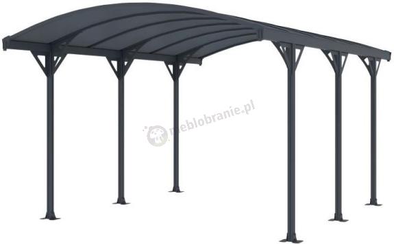 OUTLET - Wiata garażowa metalowa samochodowa Axel 3x4,4m - Grey