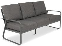 Grafitowa sofa trzyosobowa na taras 173cm Ater - Dark Grey
