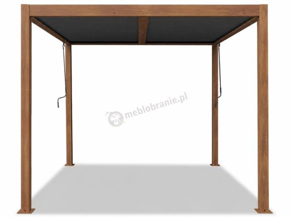 OUTLET - Drewniana pergola tarasowa aluminium 3x4 z lamelami Woodlook Lufel