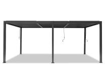 Duża pergola tarasowa 3x6 z lamelami Lufel 2.0 - Antracite