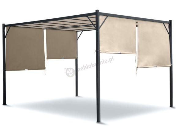 OUTLET - Pergola tarasowa metalowa Simi 3x3 m - Kremowa