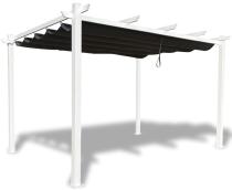 Biała Aluminiowa pergola na taras Kirn 4x4 One - Grey White