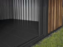 Solidna podłoga do domku na narzędzia Hartt Plus 300x360 cm - Black